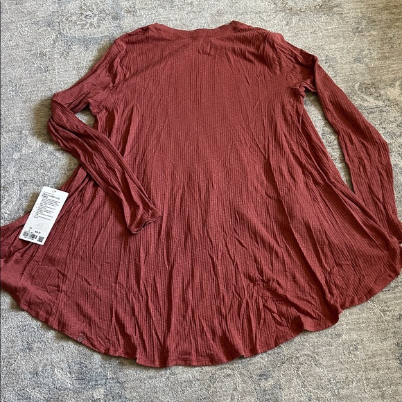 Lululemon Dare to drape long sleeve top, size L, NWT, - Picture 2 of 7